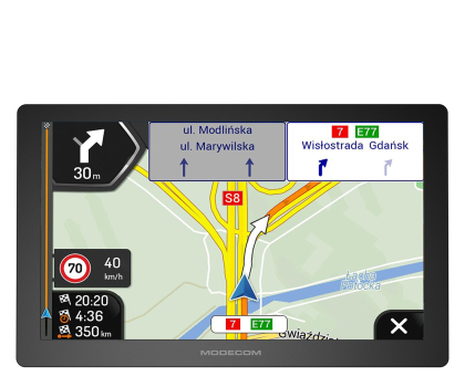 Nawigacja dla ciężarówek MODECOM FreeWAY CX 9.0 NAWIGACJA DO SAMOCHODÓW I CIĘŻARÓWEK iGO Navi